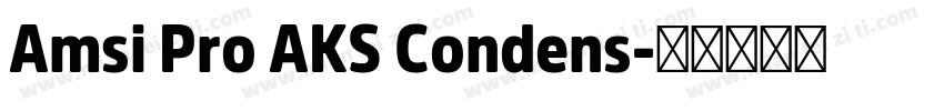 Amsi Pro AKS Condens字体转换
